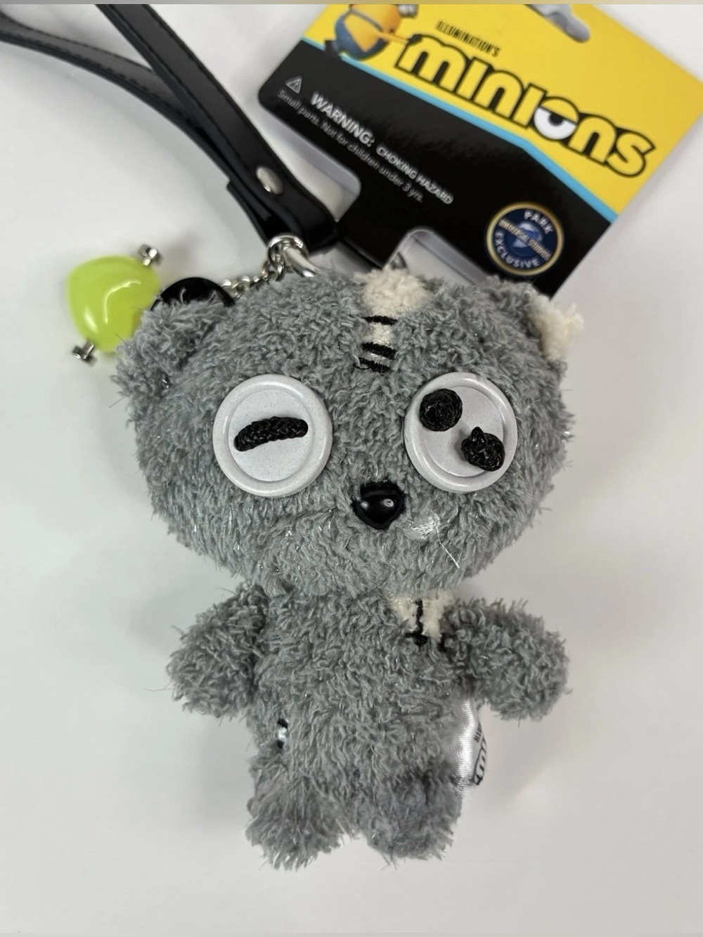 Universal Studios Minions Park Exclusive Zombie Tim Plush Keychain Frankenbear